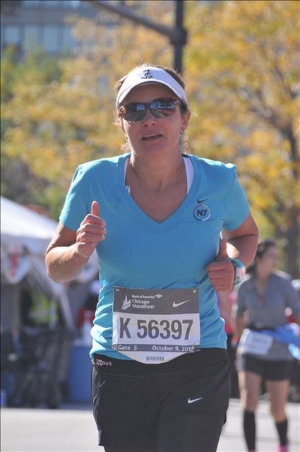 Ivani Alves Running in Chicago Marathon 2016